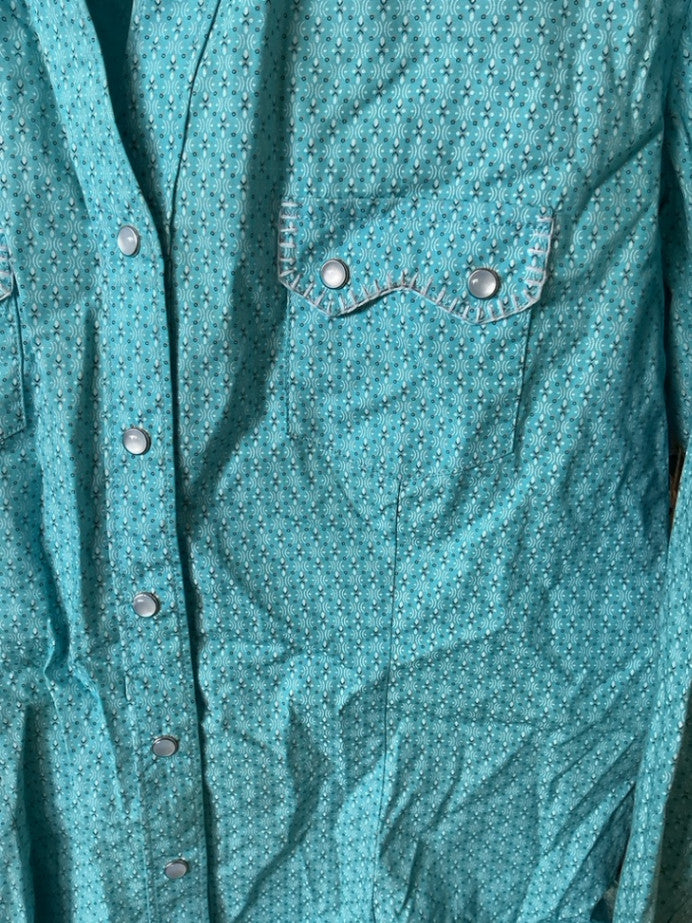 Western Shirt Panhandle Med Blue