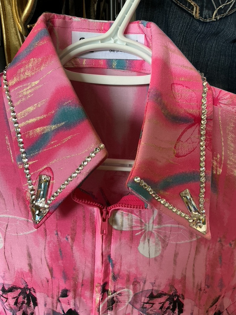 Western Shirt Pink Rhinestones