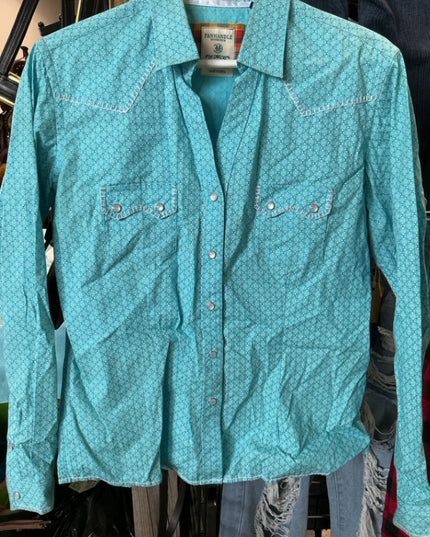 Western Shirt Panhandle Med Blue 