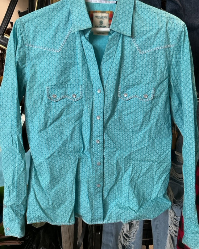 Western Shirt Panhandle Med Blue 
