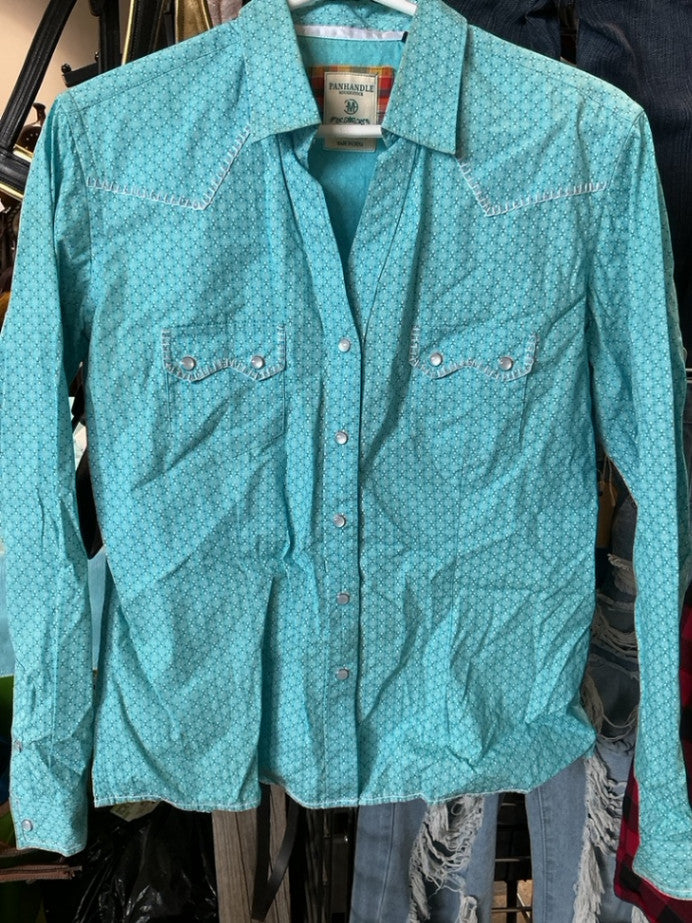 Western Shirt Panhandle Med Blue