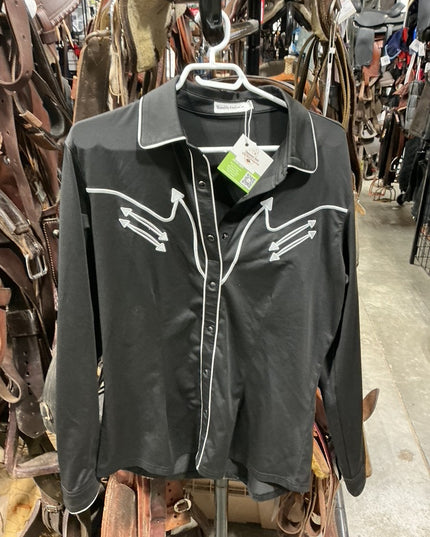 Western Shirt Ranch Dressn Black