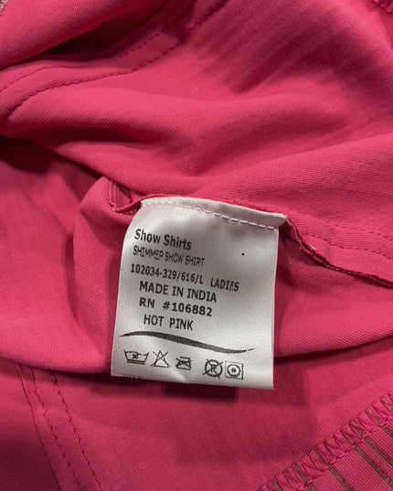 Western Shirt Hot Pink Large 