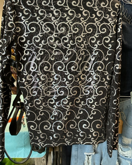 English Show Shirt Med Black/Silver