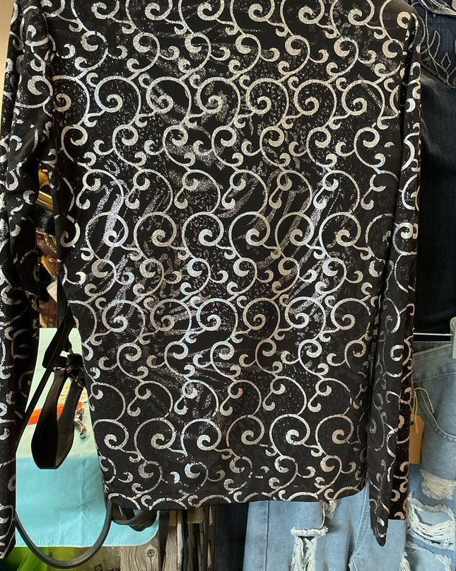 English Show Shirt Med Black/Silver