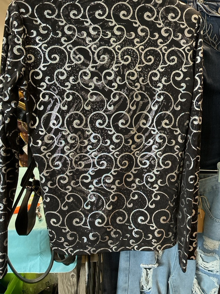 English Show Shirt Med Black/Silver