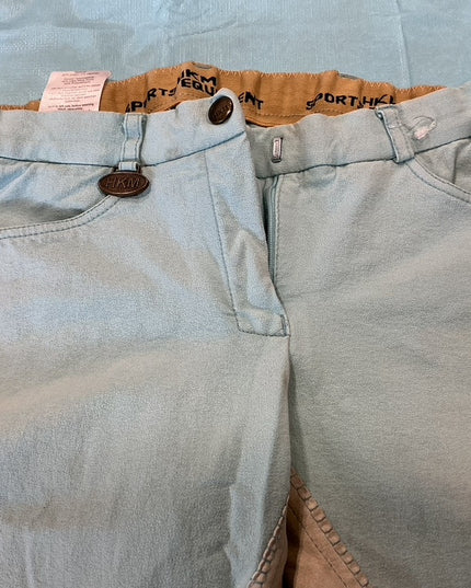 Breeches 28 Light tan /Blue