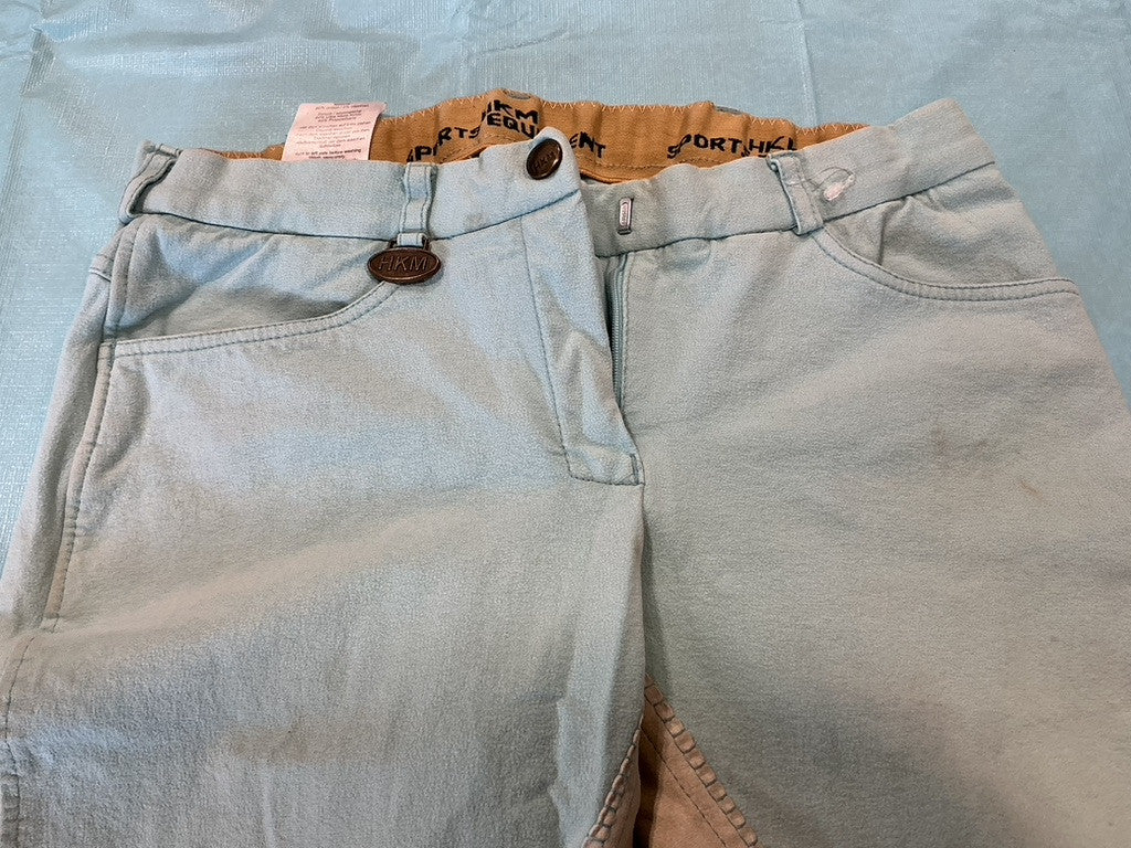 Breeches 28 Light tan /Blue