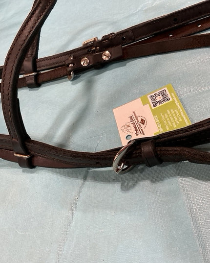 Western Headstall Dark Soft Leather 