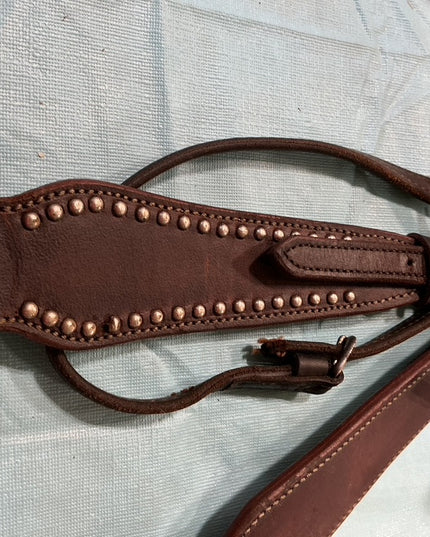 Western Headstall Show Silver Dark