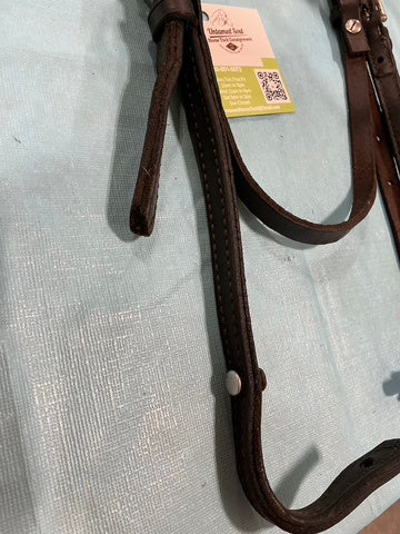 Western Headstall Dark Soft Leather 