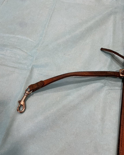 Back Cinch Brown Leather Tooled 36"