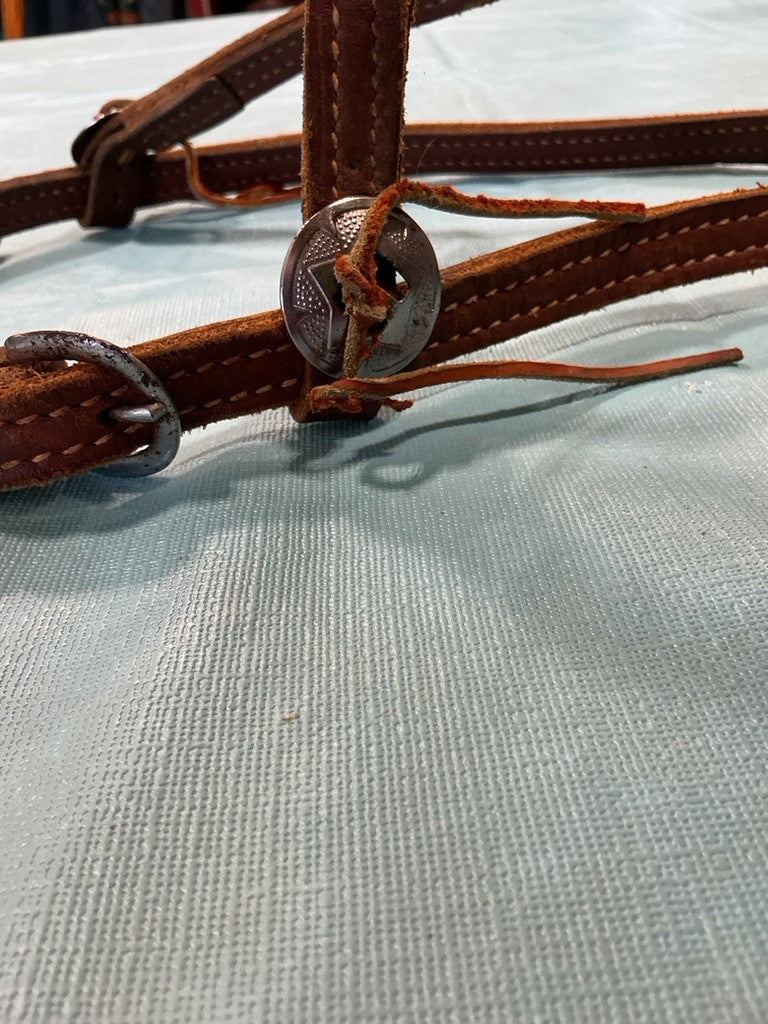 Western Headstall Brown Bit 5"