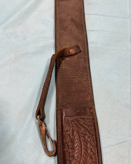 Back Cinch Dark Brown Tooled 36"