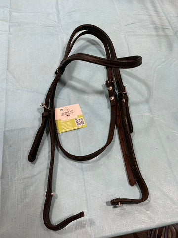 Western Headstall Dark Soft Leather 