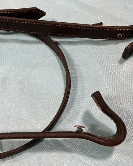 Western One Ear Headstall Dark Brown 