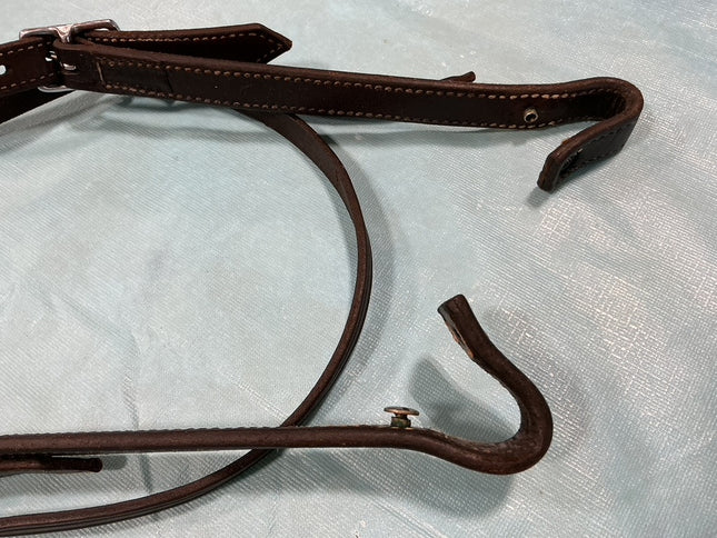 Western One Ear Headstall Dark Brown 