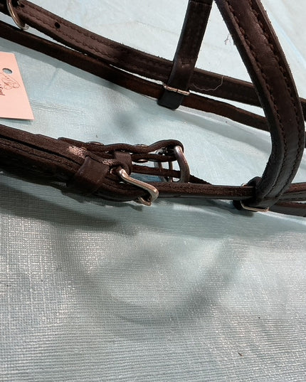 Western Headstall Dark Soft Leather 