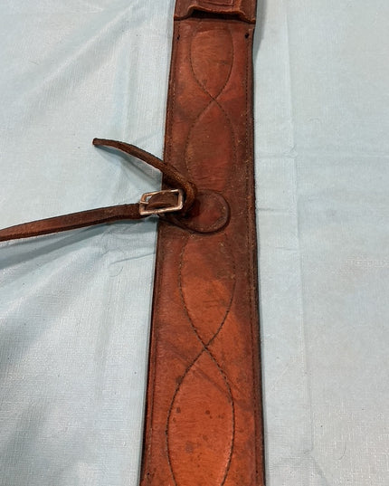 Back Cinch Brown Leather Tooled 36"