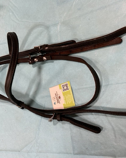 Western Headstall Dark Soft Leather 