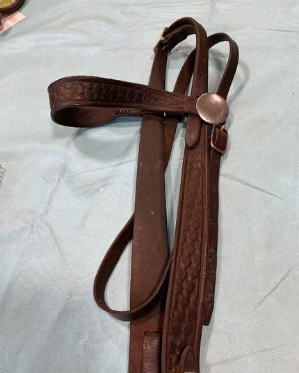 Western Headstall Dark Brown