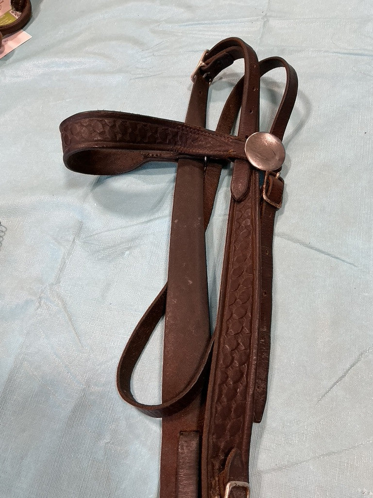 Western Headstall Dark Brown