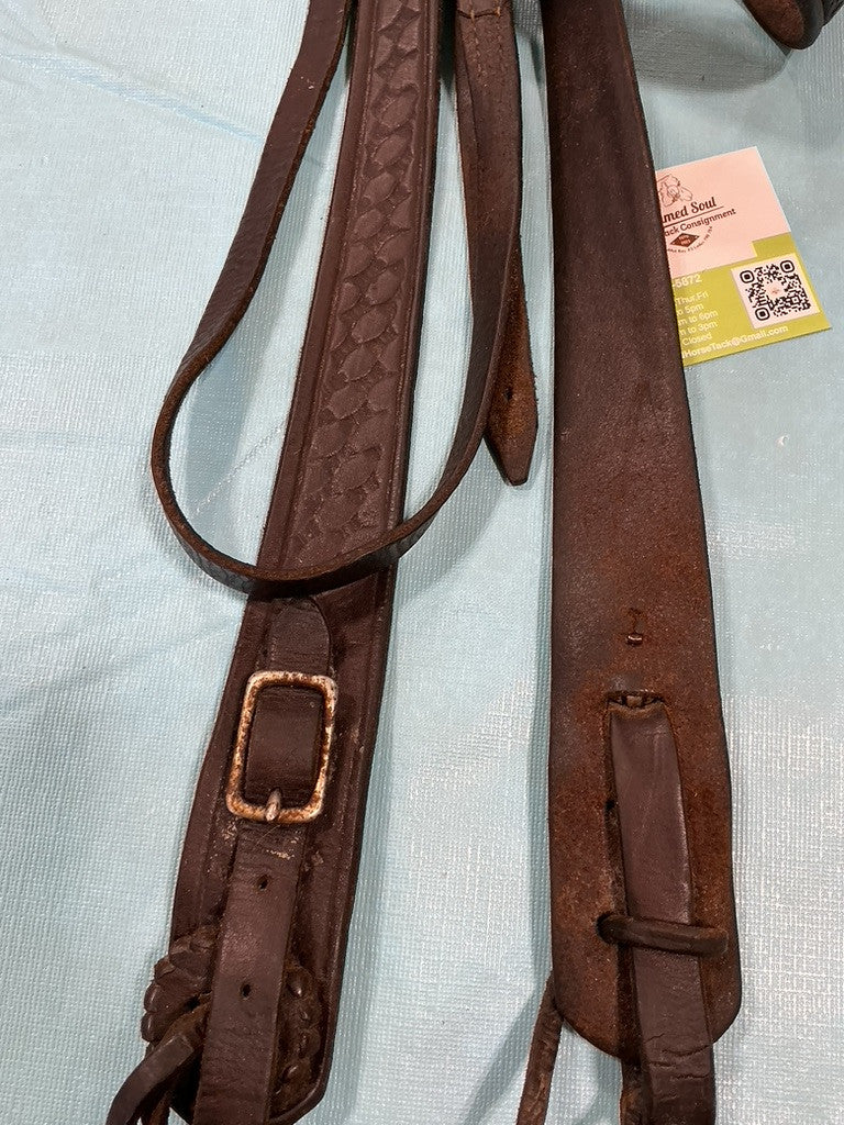 Western Headstall Dark Brown