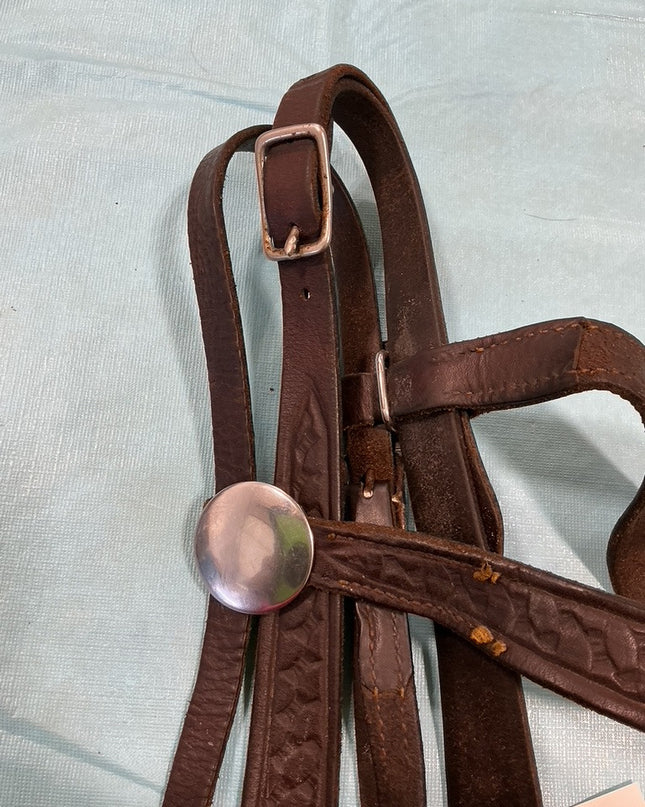 Western Headstall Dark Brown