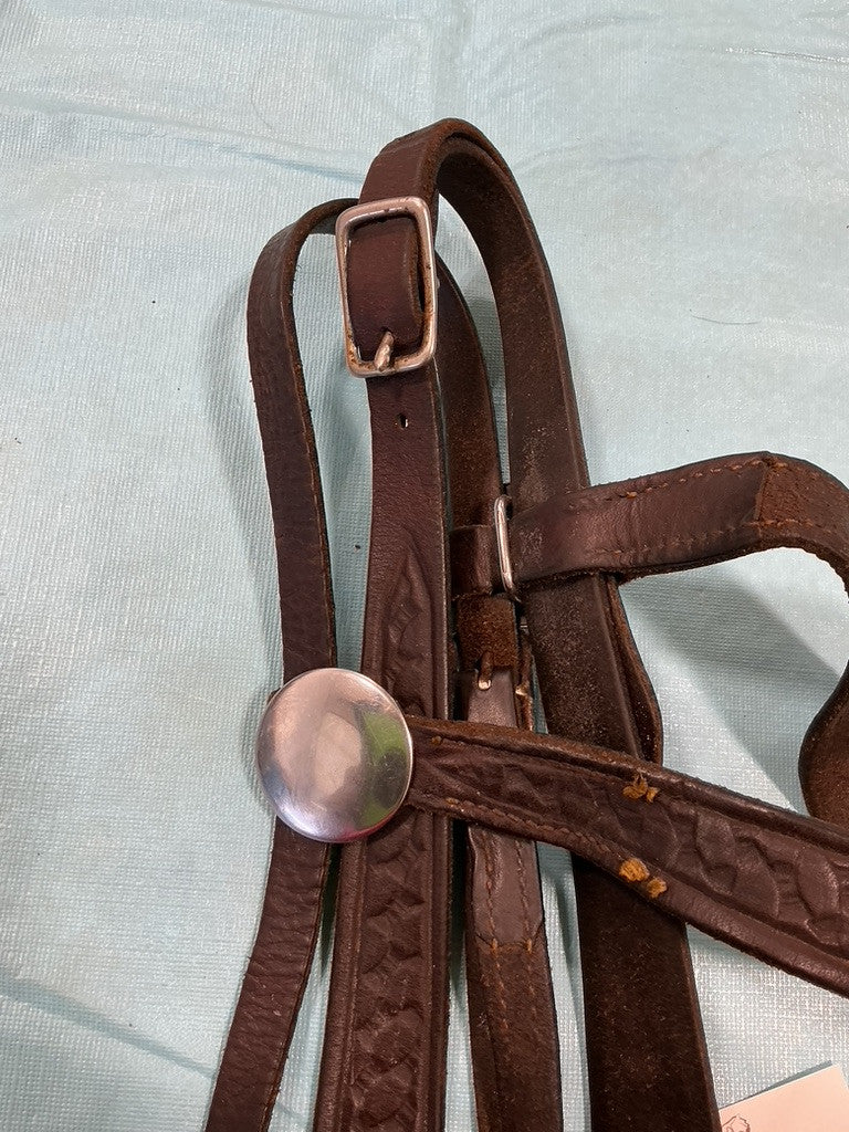 Western Headstall Dark Brown