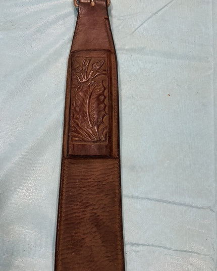 Back Cinch Dark Brown Tooled 36"