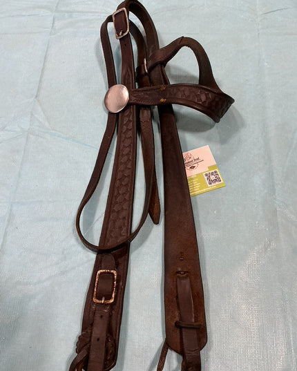 Western Headstall Dark Brown