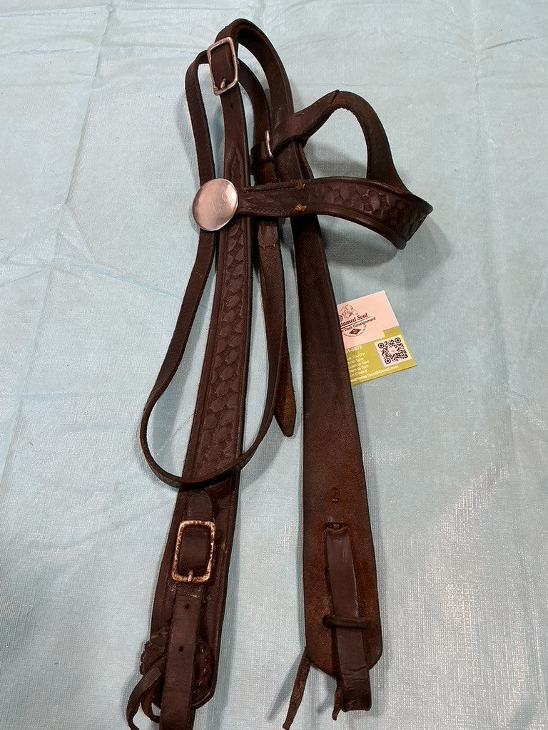 Western Headstall Dark Brown