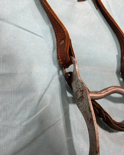 Western Headstall Brown Bit 5" 