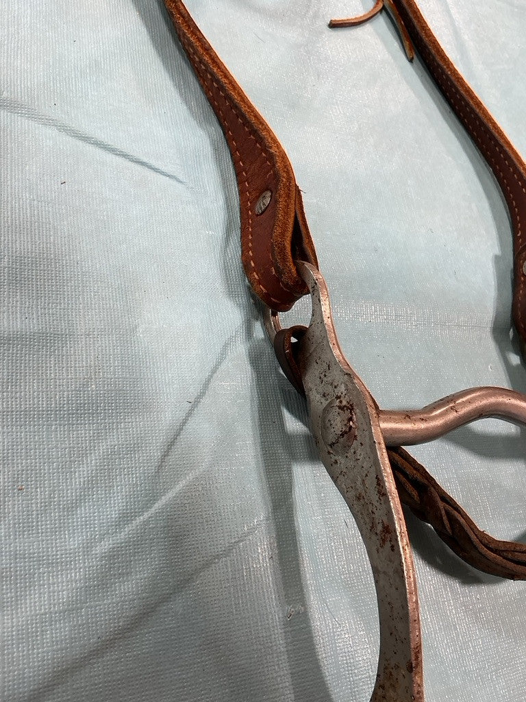 Western Headstall Brown Bit 5"