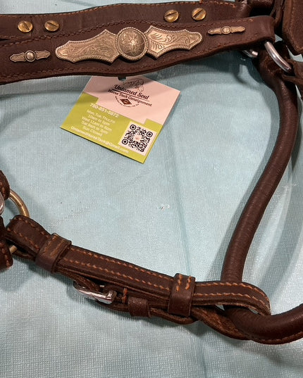 Halter Leather Silver Show 