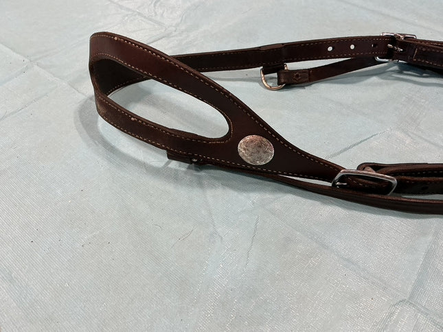 Western One Ear Headstall Dark Brown 