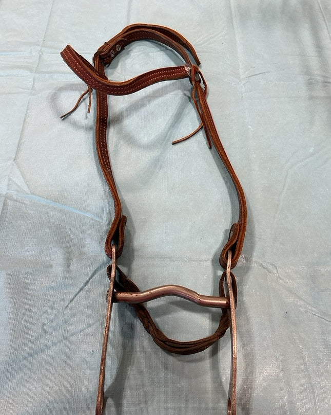 Western Headstall Brown Bit 5" 