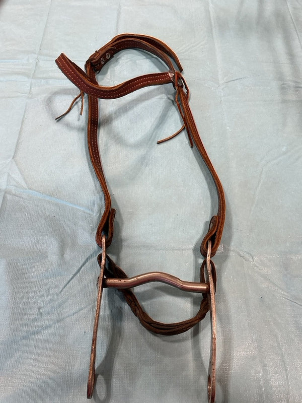 Western Headstall with 5" Bit – Brown | Used, Good