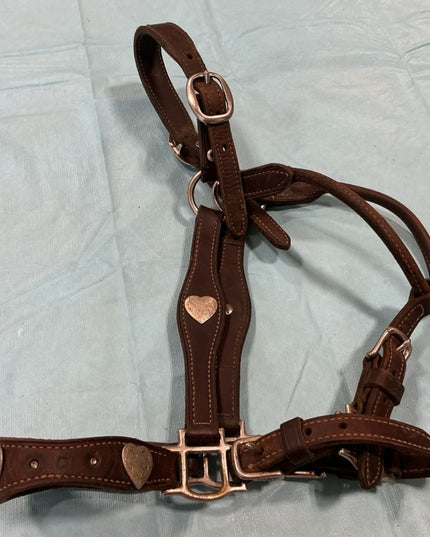 Halter Leather Show Brown/Silver