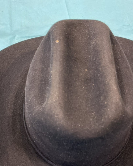 Cowboy Hat Black Felt 5X 7 1/8"