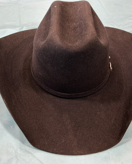 Cowboy Hat Black Felt 5X 7 1/8"