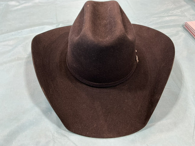 Cowboy Hat Black Felt 5X 7 1/8"