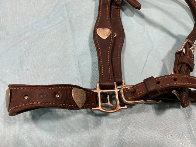 Halter Leather Show Brown/Silver