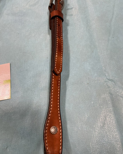 Western Headstall Show1ear Brown/Silver