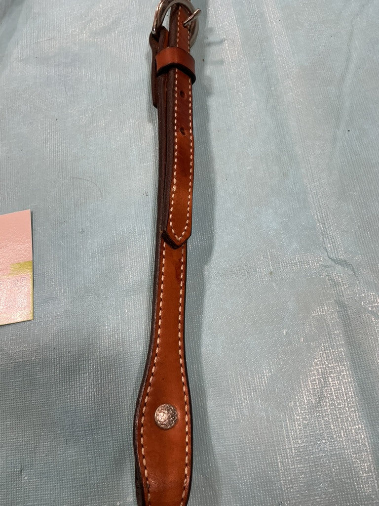 Western Headstall Show1ear Brown/Silver
