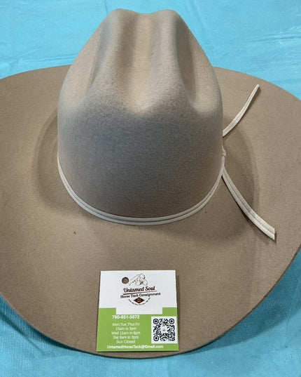 Cowboy Hat Tan Felt 3X 7 1/8"