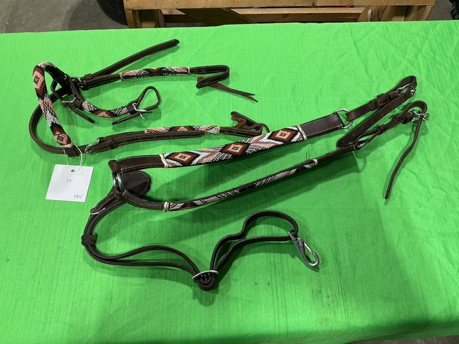 Western Headstall & Breast Collar Beaded Pony