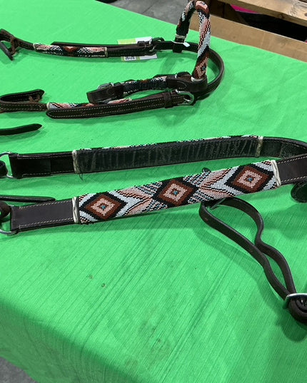 Western Headstall & Breast Collar Beaded Pony