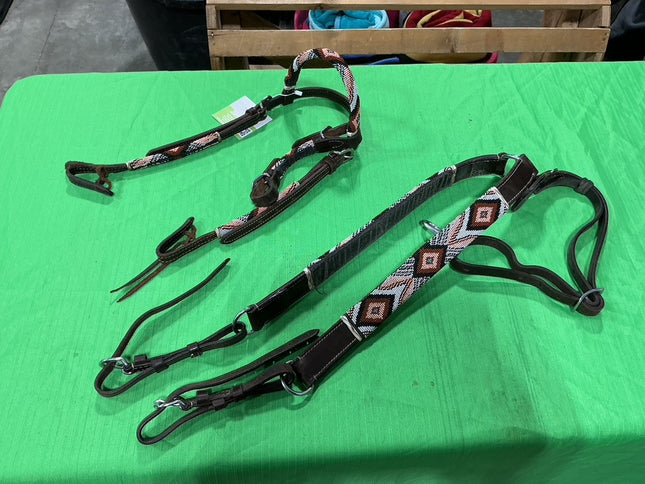 Western Headstall & Breast Collar Beaded Pony