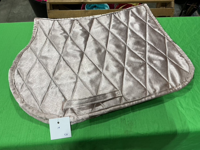 English Saddle Pad Pink Full